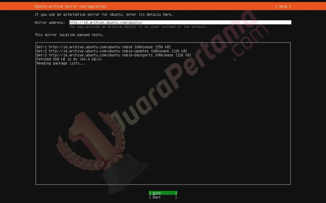 Instalasi Ubuntu Server di VirtualBox - Setup 8