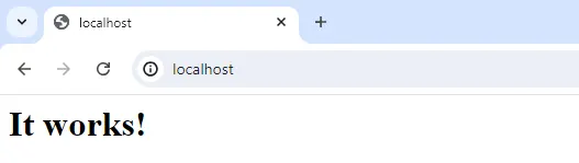 Instalasi Webserver - Apache Works!