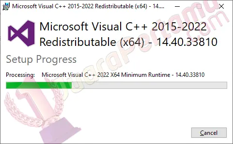Instalasi Webserver - Visual C++ Redistributable Installation 2
