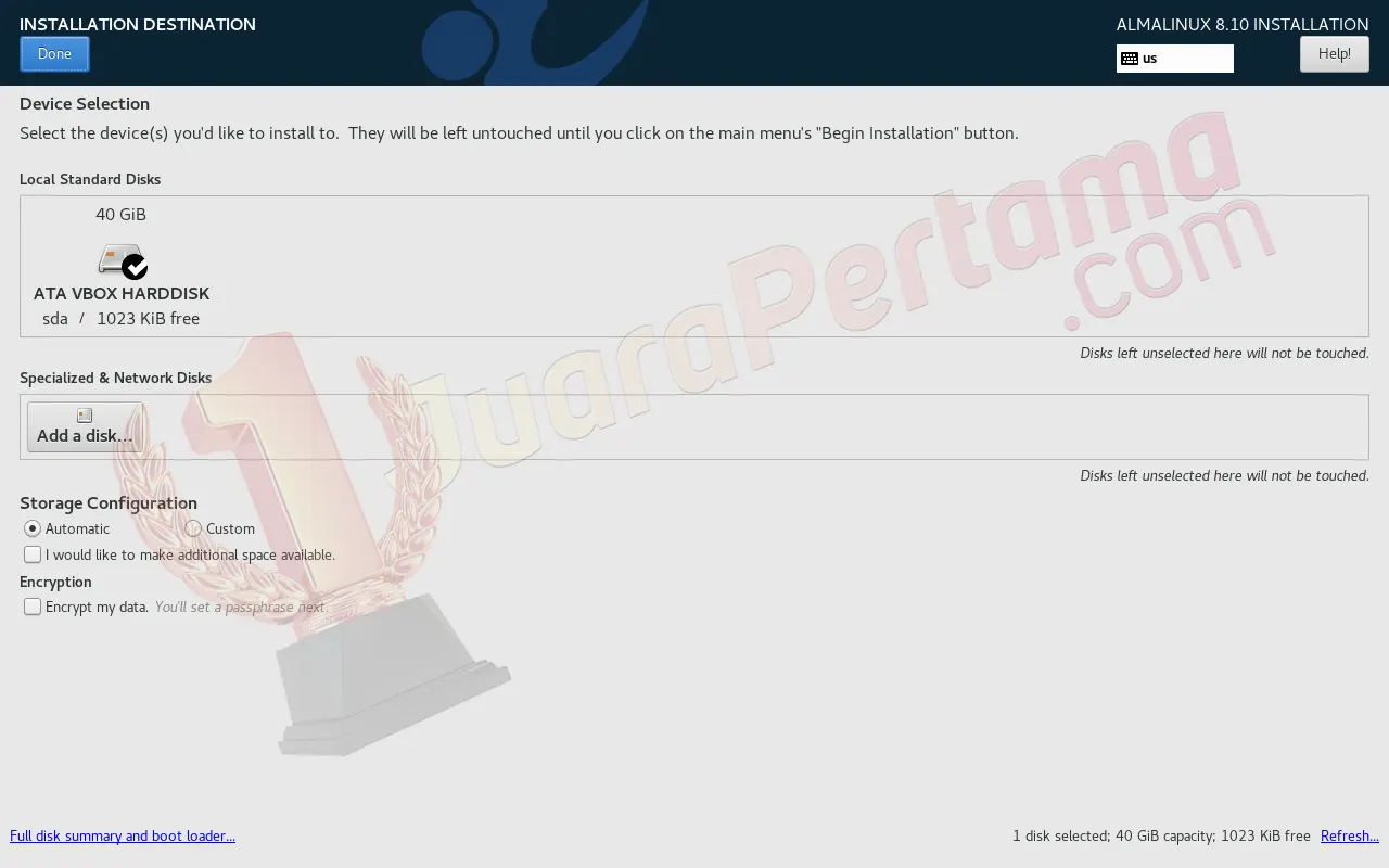 Install AlmaLinux di VirtualBox - 05