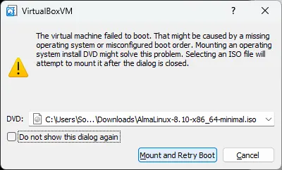 Install AlmaLinux di VirtualBox - create VM - 8