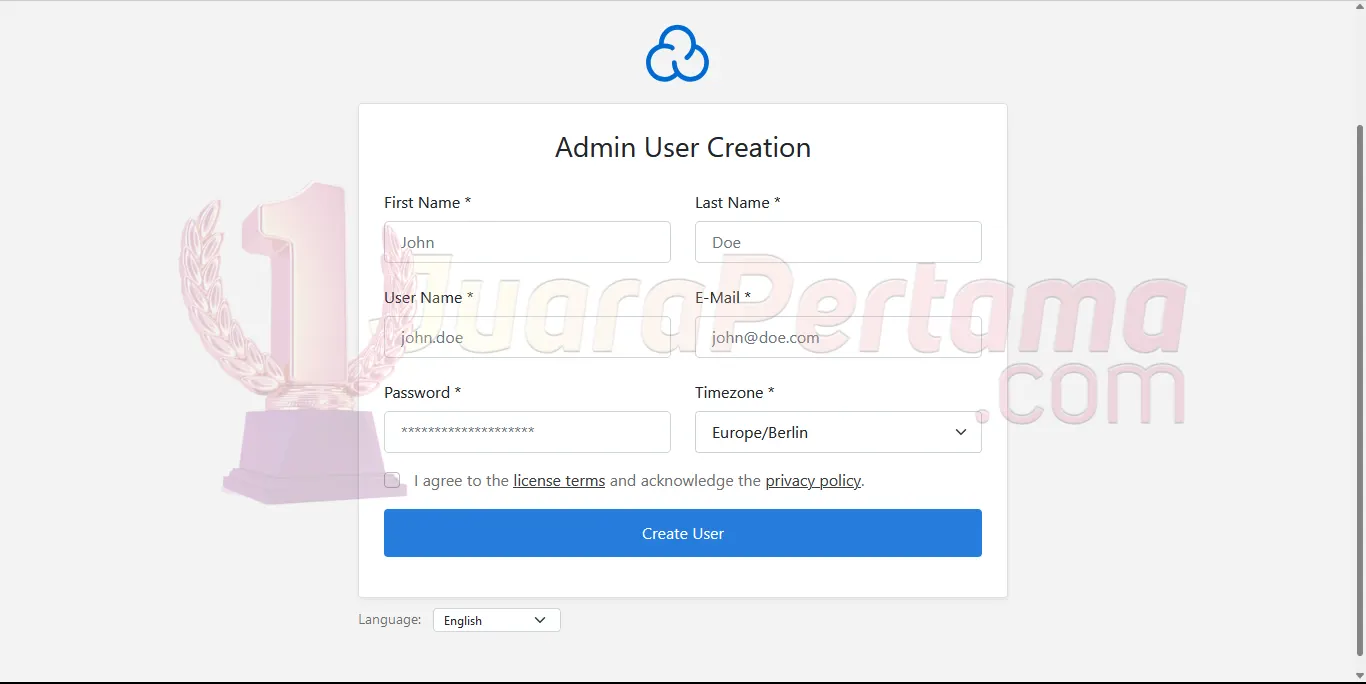 Install CloudPanel Ubuntu Server 24.04 - Admin User Creation