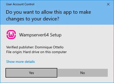 Panduan Instalasi WampServer - Install UAC