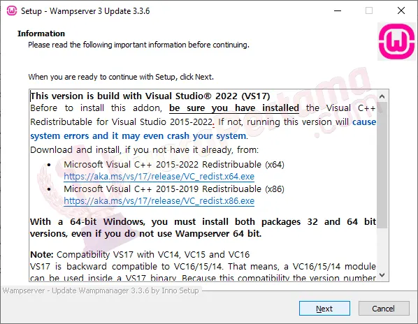Update WampServer - Install 3