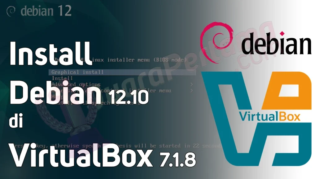 Install Debian 12.10 di VirtualBox - Featured