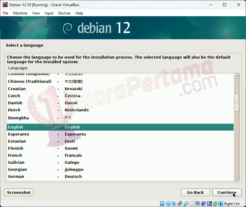 Install Debian 12.10 di VirtualBox - Create VM - Setup - 02