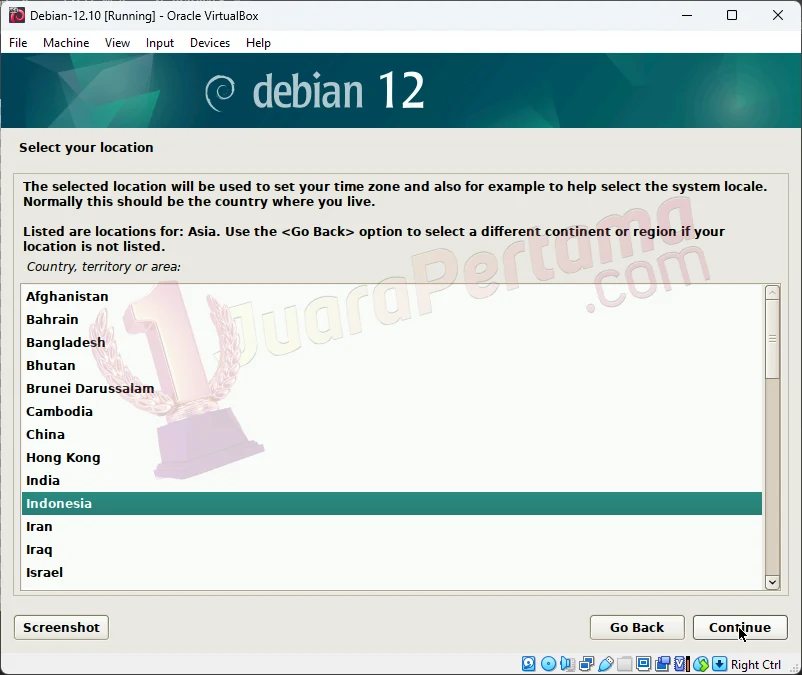Install Debian 12.10 di VirtualBox - Create VM - Setup - 05
