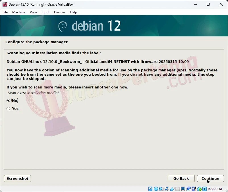 Install Debian 12.10 di VirtualBox - Create VM - Setup - 22